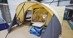tent at crowland
