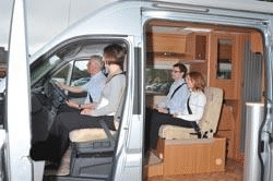 The correct use of motorhome seatbelts can save lives