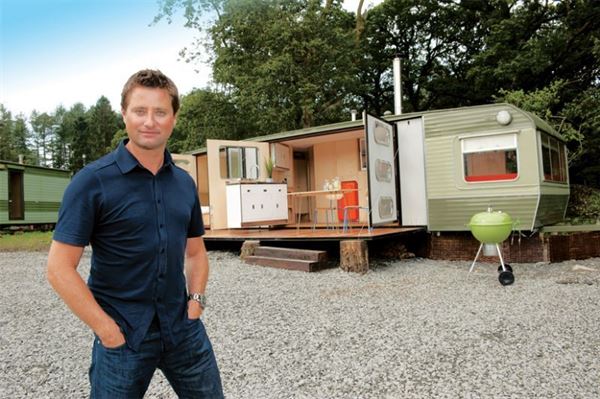 Restoration Man and his caravan