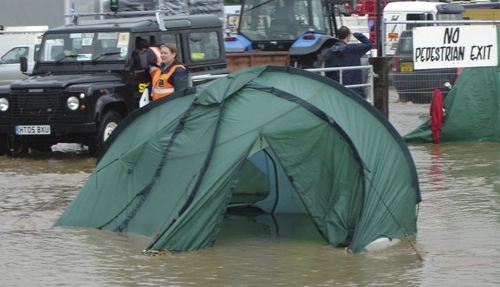 A flooded tent can ruin your possesions inside A flooded tent can ruin your possesions inside