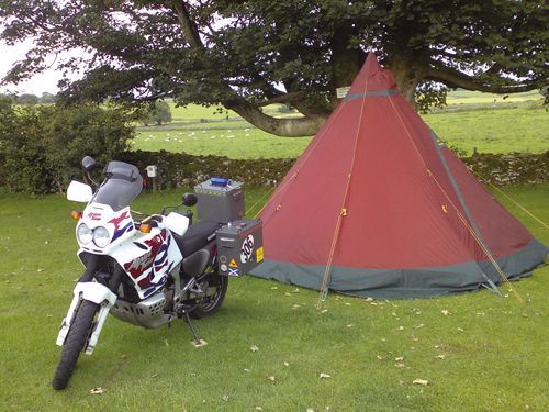Motorbike camping - on site!