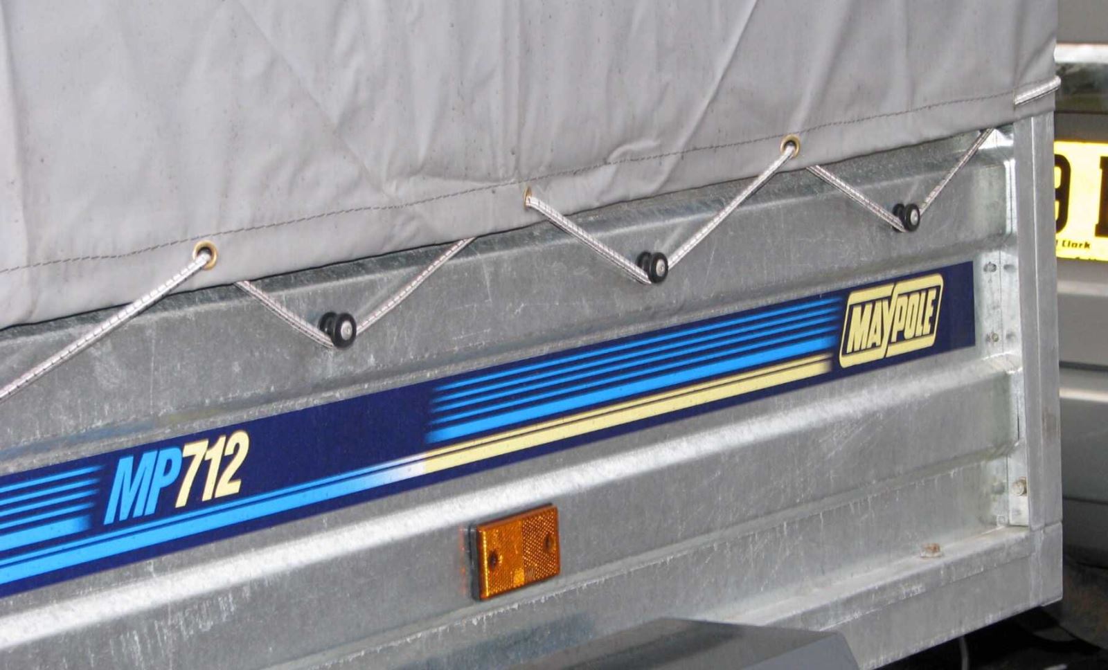 A camping trailer cover