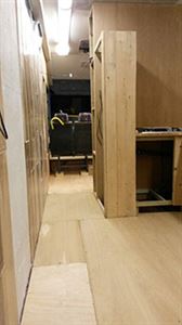 Plywood floor going down