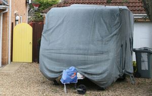 Caravan security at home