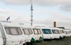 Caravan security in a compound