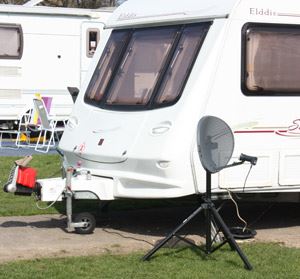 Caravan television satellite accessories