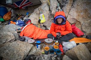 Houlding and Joe Mohle enjoy breakfast*