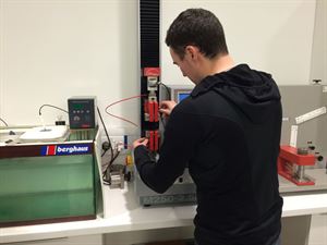 In the testing lab