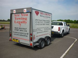 The trailer you'll be towing on training and test The trailer you'll be towing on training and test