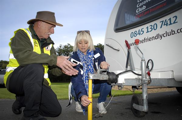 Manoeuvring course from The Camping and Caravanning Club