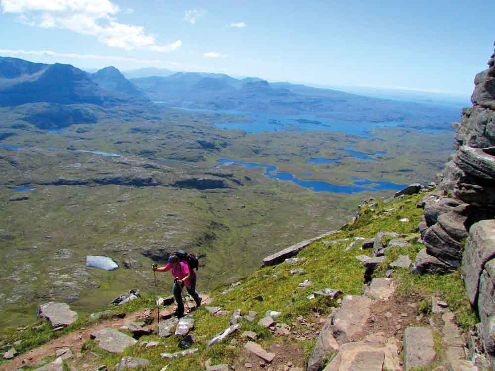 Climbing Suilven