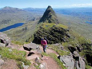 Climbing Suilven in Assynt