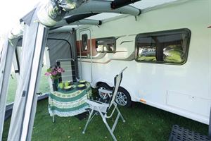 The interior of the SunnCamp Ultima 390 Air Super Deluxe