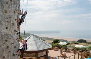 Climbing wall at Woolacombe