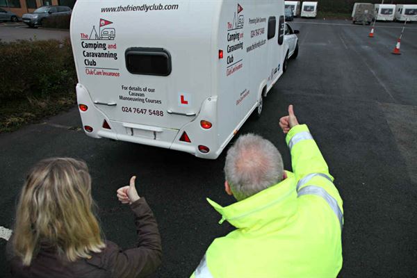 Caravan tow course with the Camping & Caravanning Club Caravan tow course with the Camping & Caravanning Club