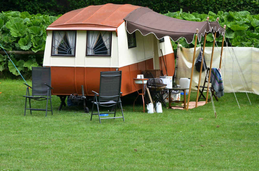 Classic touring caravan