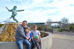 Paul Walton and his sons