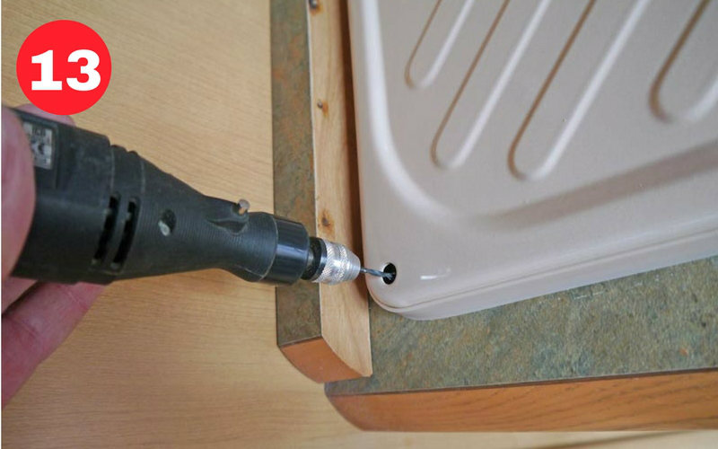 Drill replacement holes if the alignment is not quite correct