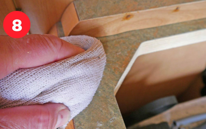 Clean the surround before continuing.