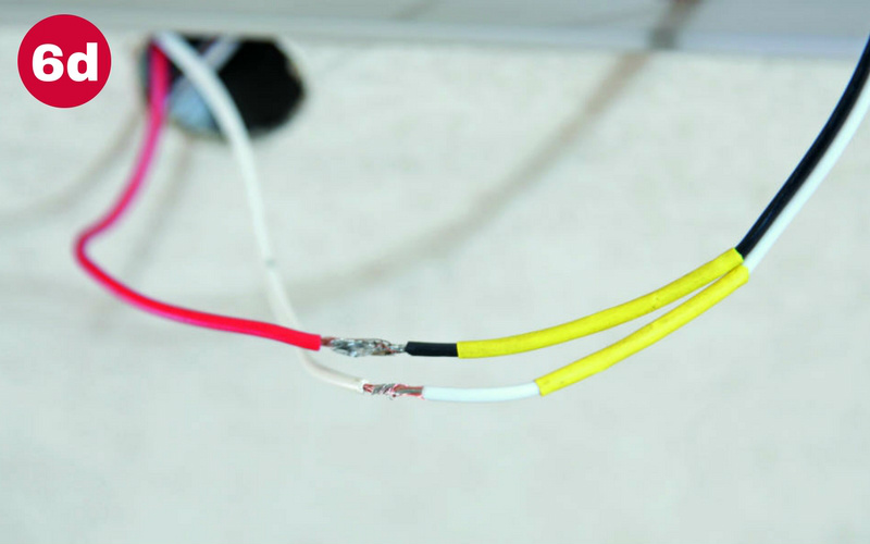 Slide shrink tube over the joint