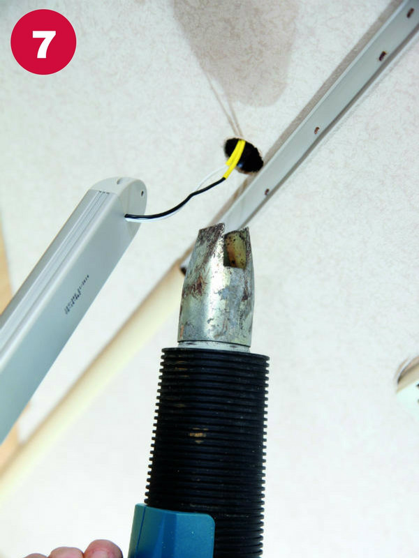 Use heat gun to shrink it