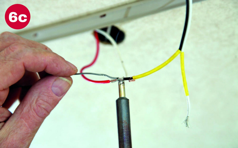 Solder wires together