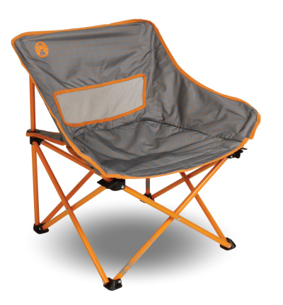 Coleman Kickback chair in orange