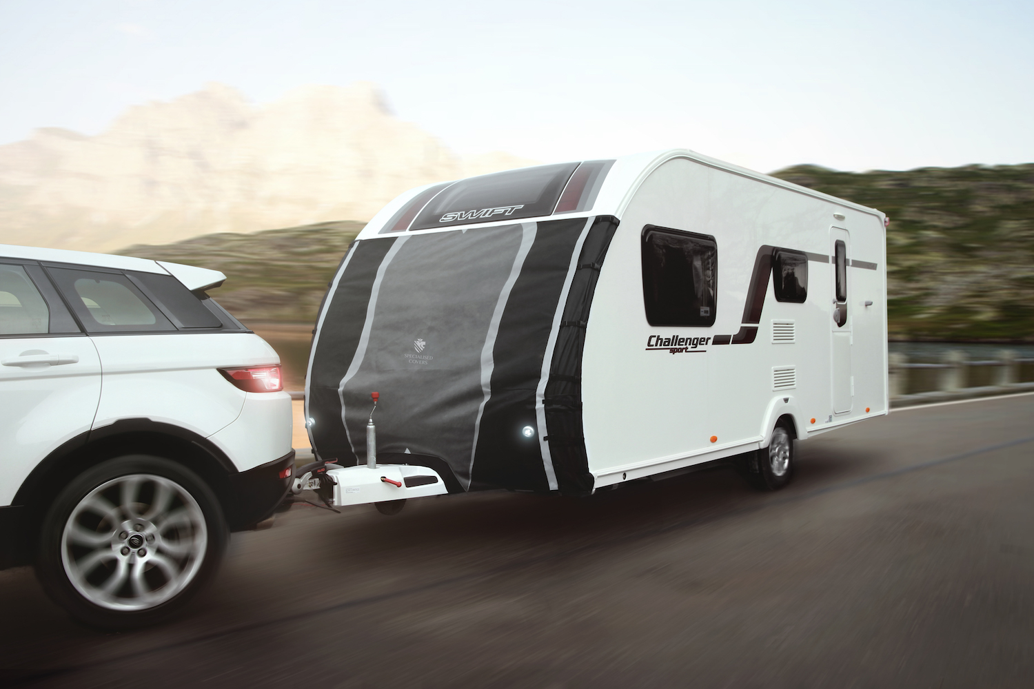 towing caravan cover straps
