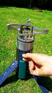 Light the Tegstove by twisting the knob until it sparks.