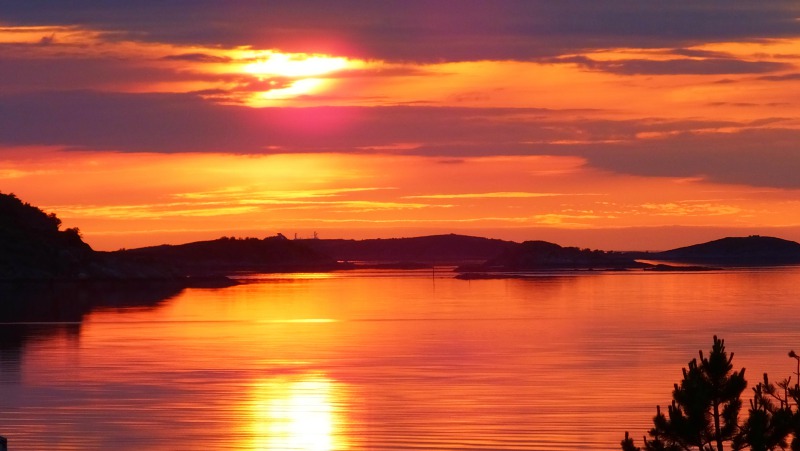 Vennesund near midnight Vennesund near midnight