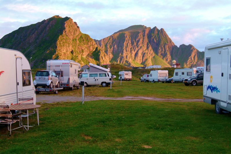 Andenes Camping nearly midnight Andenes Camping