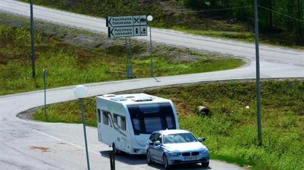 Ken and Pam towing in Scandinavia Ken and Pam towing in Scandinavia