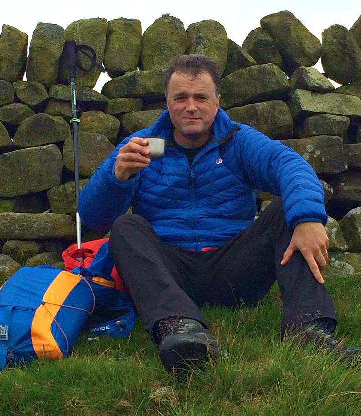 Will Hawkins wearing a Berghaus Tephra jacket