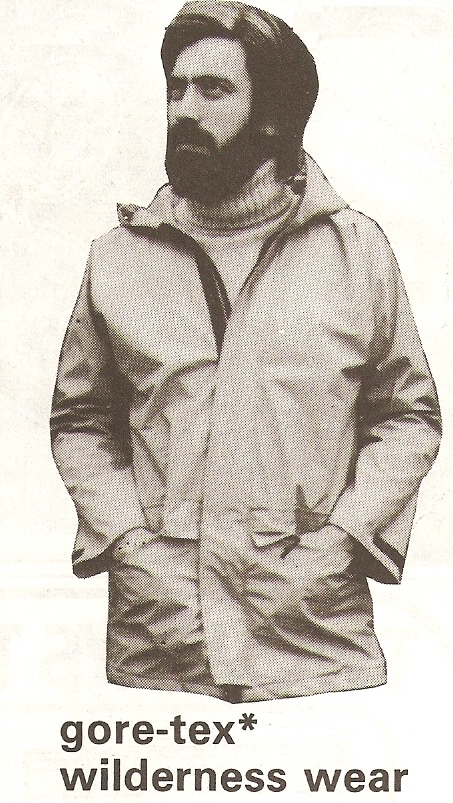 A man wearing 70’s wilderness wear A man wearing 70’s clothing