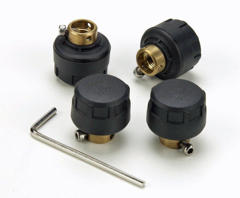 Valve sensors with locking grub screws - tyre pressure monitoring system