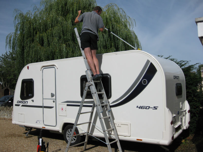 Caravan cleaning
