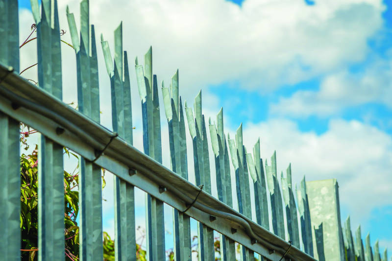 sharp tall fence