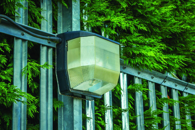 motion lights - caravan storage site
