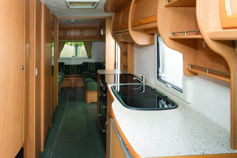 Coachman Laser 590 kitchen