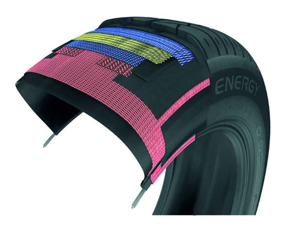 Caravan tyre cutaway
