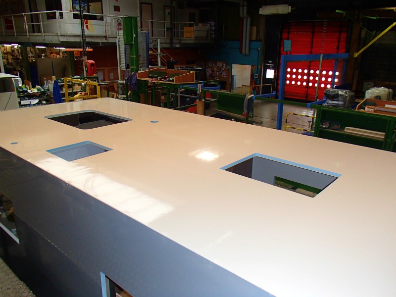 edges are sealed with mouldings