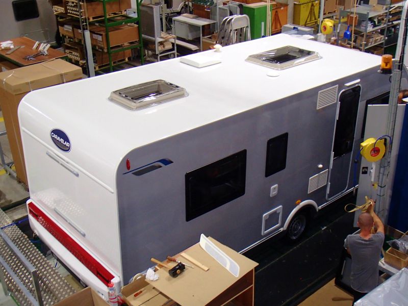 caravan door, windows and roof lights