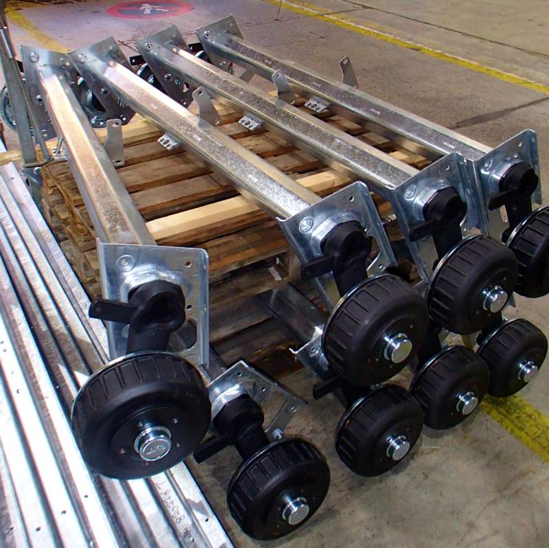 caravan swing axles