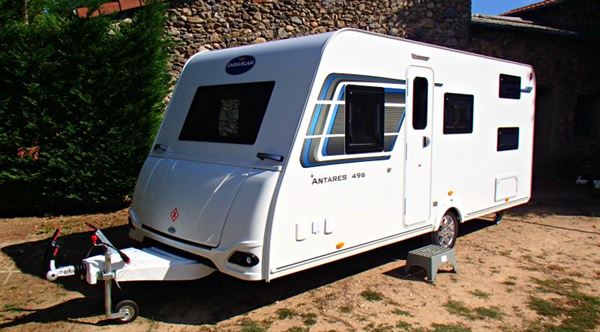 Completed, British-spec Caravelair Antares 455 