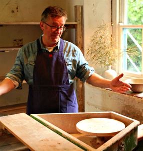 Rowland before he attempts to make a pot!