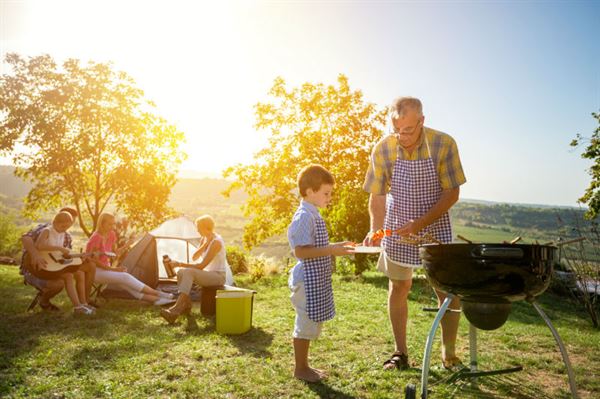 Family camp cooking
