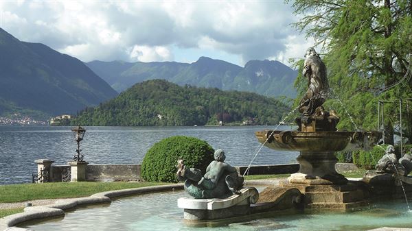 A fountain at Lake Como