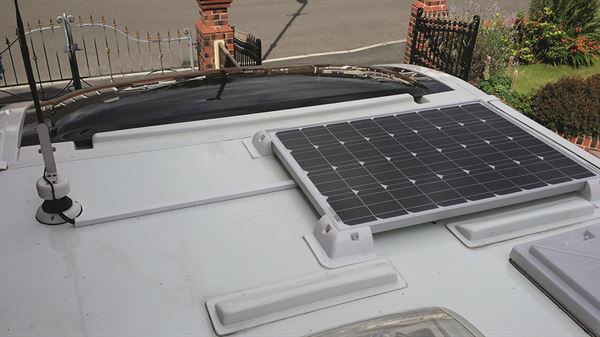 Extend your wild camping capabilities by fitting a solar panel on the roof