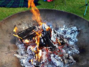 The fire pit you can use at the park