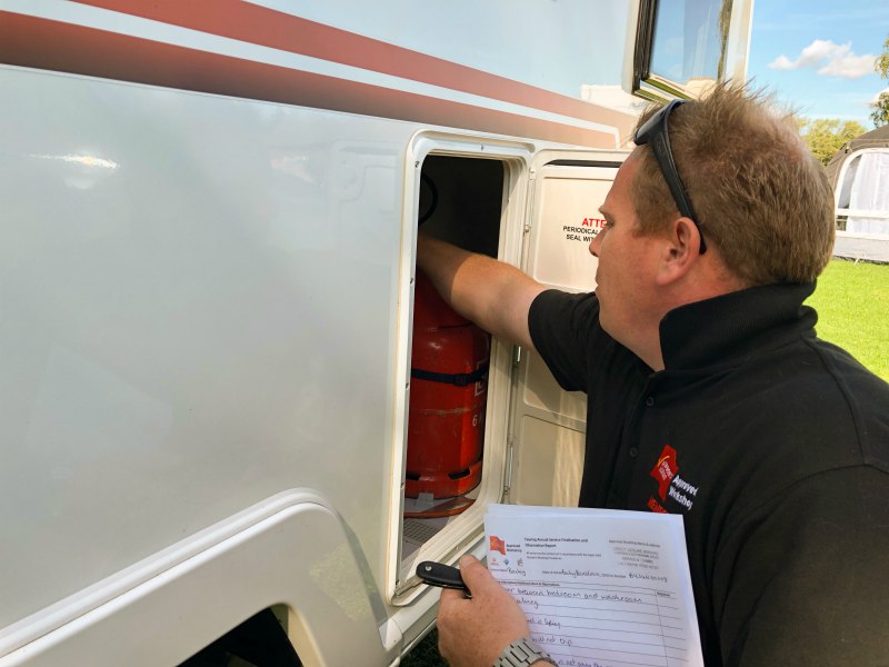 doing the gas check